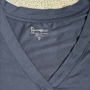 Pajamagram Black V-Neck Top